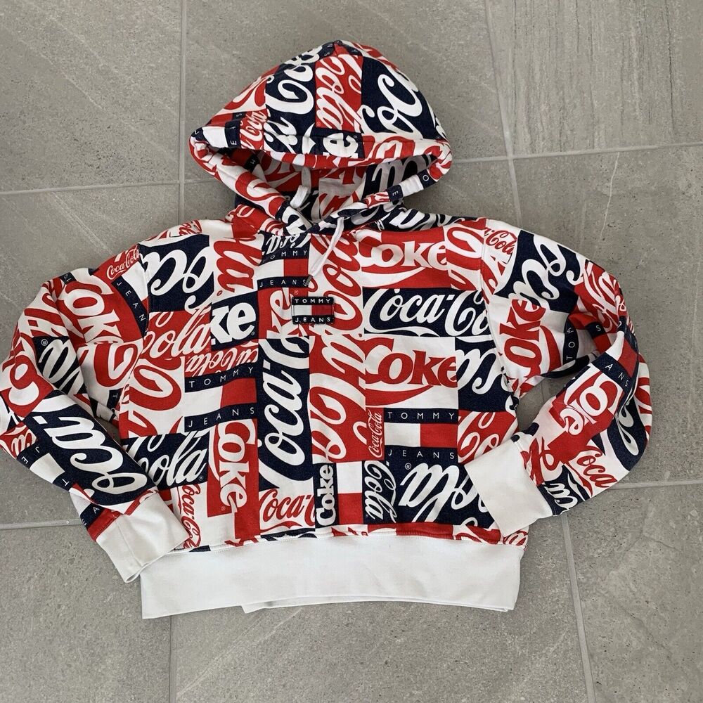 TOMMY HILFIGER x Coca Cola Sweatshirt Women's Medium Limited Edition Streetwear